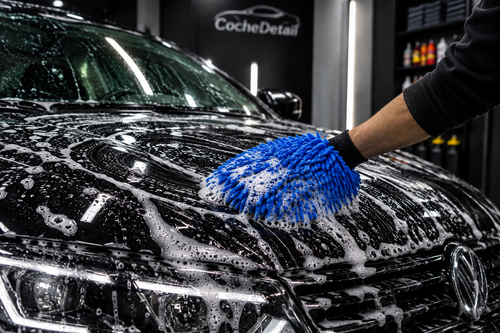 Guante de Microfibra para Lavar el Coche sin Rayar la Pintura