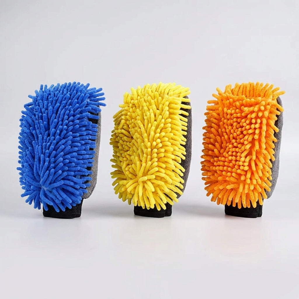 Guante de Microfibra para Lavar el Coche sin Rayar la Pintura